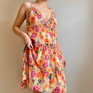 Wild Fable Floral Dress- Orange